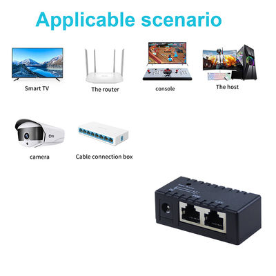 Inyector PoE activo-48V Adaptador de alimentación por Ethernet IEEE 802.3af/at Compatible para cámaras IP, AP inalámbrico, teléfonos VoIP