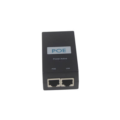 Inyector PoE activo de escritorio -48V Adaptador de alimentación por Ethernet IEEE 802.3af/at para cámaras IP, AP inalámbrico, teléfonos VoIP
