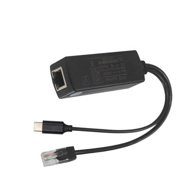 PoE Splitter con salida USB-C- 48V a 5V / 9V / 12V Convertidor de energía por Ethernet para tabletas, teléfonos, Raspberry Pi, dispositivos USB-C