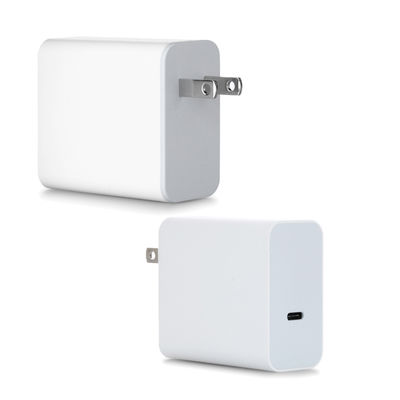 Cargador de pared USB-C de 60W con enchufe estadounidense – Adaptador de carga rápida compacto de 2 clavijas para portátil, teléfono, tableta, uso en viajes (entrada de 100–240V)