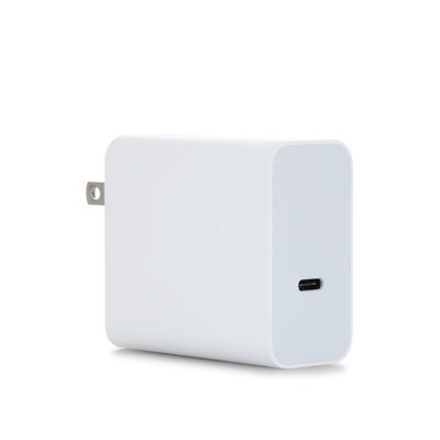 Cargador de pared USB-C de 60W con enchufe estadounidense – Adaptador de carga rápida compacto de 2 clavijas para portátil, teléfono, tableta, uso en viajes (entrada de 100–240V)