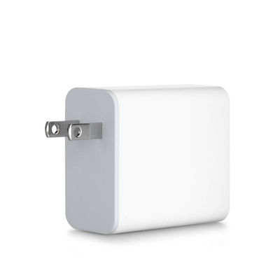 Cargador de pared USB-C de 60W con enchufe estadounidense – Adaptador de carga rápida compacto de 2 clavijas para portátil, teléfono, tableta, uso en viajes (entrada de 100–240V)