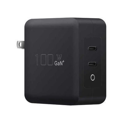 US Plug 100W Dual USB-C Cargador de pared ️ Adaptador de carga rápida de 2 puertos para computadoras portátiles, tabletas, teléfonos, dispositivos tipo C (100 ️ entrada 240V)