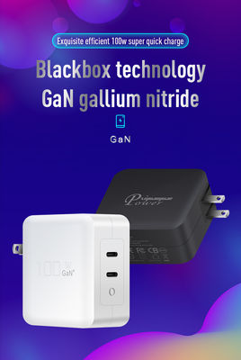 US Plug 100W Dual USB-C Cargador de pared ️ Adaptador de carga rápida de 2 puertos para computadoras portátiles, tabletas, teléfonos, dispositivos tipo C (100 ️ entrada 240V)