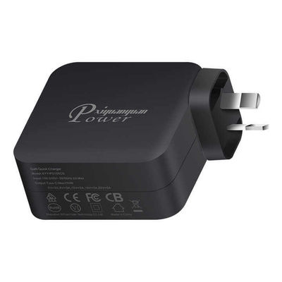 Cargador de pared USB-C de 2 pines AU, adaptador de corriente tipo C de salida de alta velocidad de 100 W para portátil, tableta, dispositivo móvil