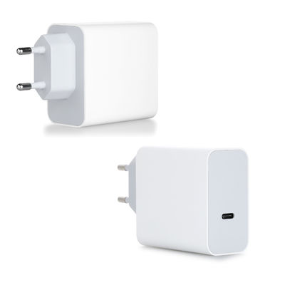 Cargador de pared USB-C de 2 pines de la UE, adaptador de corriente tipo C de alta velocidad de 60 W para portátil, tableta y teléfono inteligente