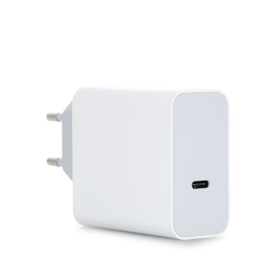Cargador de pared USB-C de 2 pines de la UE, adaptador de corriente tipo C de alta velocidad de 60 W para portátil, tableta y teléfono inteligente