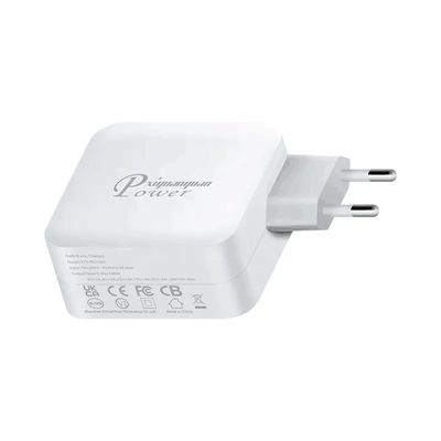 Cargador de pared USB-C de 2 pines de la UE, adaptador de corriente tipo C de alta velocidad de 140 W para portátiles de alta potencia, tabletas y dispositivos móviles