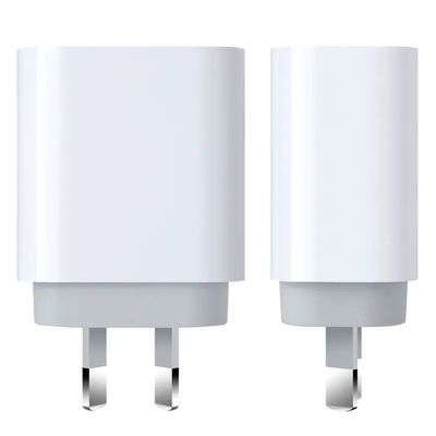 Cargador de pared AU 2-Pin USB-C, adaptador de alimentación rápido tipo C de 30W para teléfonos inteligentes, tabletas y portátiles pequeños