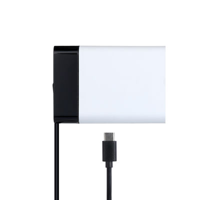 Adaptador de corriente USB-C de 60W con cable fijo, cargador de pared Type-C de alta velocidad para portátil, tableta y smartphone