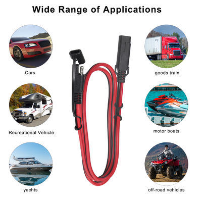 QIUCABLE SAE Cable de extensión de desconexión rápida 6Ft 16AWG SAE a SAE Conexión rápida de liberación (B09N3M51Y5)