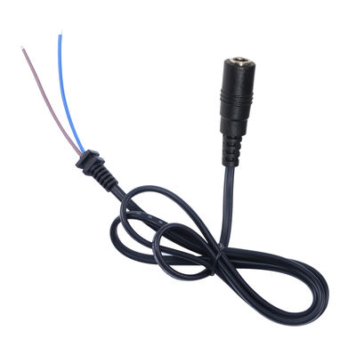 Conector hembra de barril DC a cable pigtail con cable estañado - Cable de alimentación de 12V 2.1mm x 5.5mm para CCTV, LED, proyectos de bricolaje