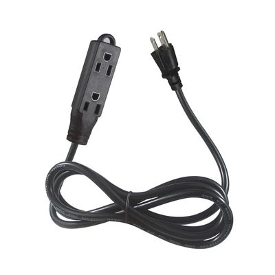 Cable de extensión de alimentación de enchufe único NEMA 5-15P 125V 13A
