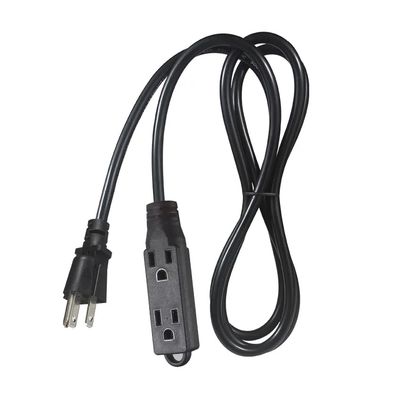 Cable de extensión de alimentación de enchufe único NEMA 5-15P 125V 13A