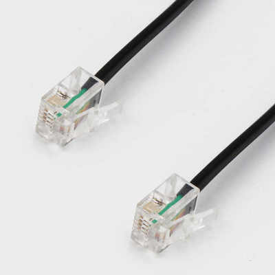 Cable de extensión telefónica RJ11 de 10 pies, 20 pies, 30 pies para teléfonos fijos y módems