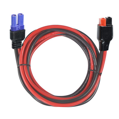 Cable de conector DC rectangular de EC5 a 2 pines 12AWG para sistemas solares
