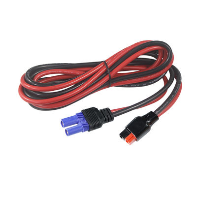 Cable de conector DC rectangular de EC5 a 2 pines 12AWG para sistemas solares