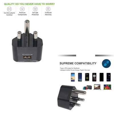 Sudáfrica Sudáfrica Cable de cargador enchufable a USB-C Cable de adaptador de corriente alterna para teléfonos móviles, tabletas y dispositivos USB-C
