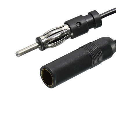 Cable de extensión de antena de coche, macho a hembra DIN para estéreo AM FM