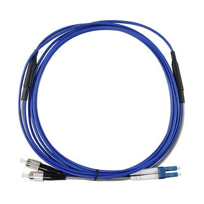 Cable de conexión de fibra dúplex OM3 LC a ST 50/125μm