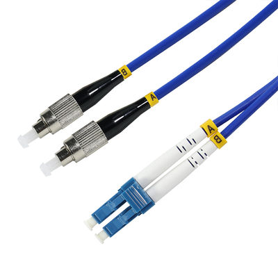 Cable de conexión de fibra dúplex OM3 LC a ST 50/125μm