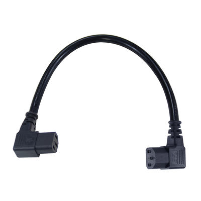 Cable de extensión de alimentación C13 a C13 en ángulo recto para monitor de servidor PDU