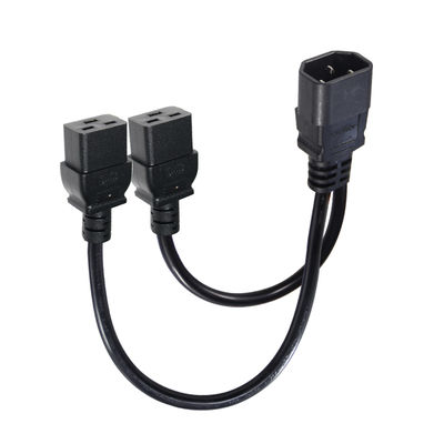Cable divisor de alimentación IEC 60320 C14 a doble C19 para racks de servidores