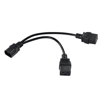 Cable divisor de alimentación IEC 60320 C14 a doble C19 para racks de servidores