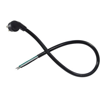 NEMA 5-15P Cordón de alimentación con alambre de barra de lata 3 conductores US cable de enchufe para cableado DIY, panel, uso de bloques terminales