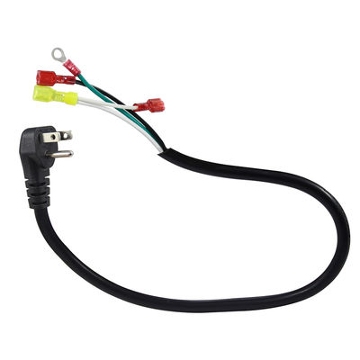 Ángulo derecho US 3 puntas de conexión a la pala/anillo del terminal del cable de alimentación 14AWG