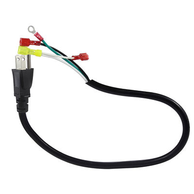 Ángulo derecho US 3 puntas de conexión a la pala/anillo del terminal del cable de alimentación 14AWG