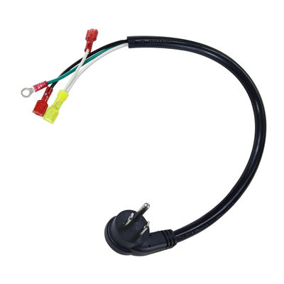 Ángulo derecho US 3 puntas de conexión a la pala/anillo del terminal del cable de alimentación 14AWG