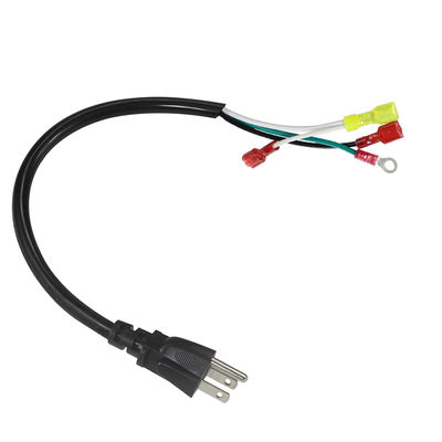 Ángulo derecho US 3 puntas de conexión a la pala/anillo del terminal del cable de alimentación 14AWG