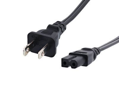 Cable de alimentación para portátil C7 estándar de 6 pies polarizado para un funcionamiento sin problemas