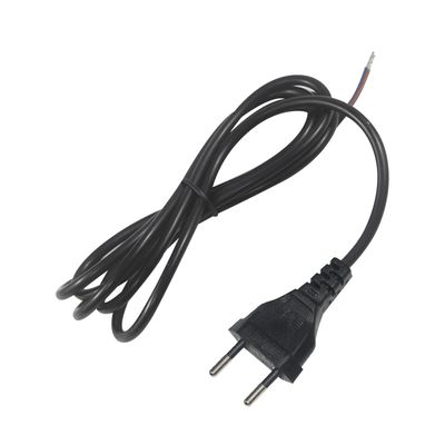 1.8M EU 2Pin Plug Cordón de alimentación 250V 10A Cable de PVC
