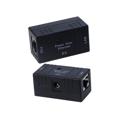 Inyector POE Power Over Ethernet de un solo puerto, conector RJ45, transmisión
