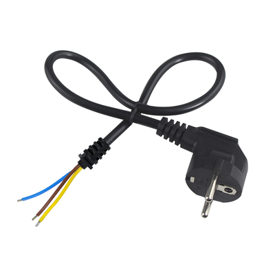 Cable de alimentación con enchufe europeo a cable con hilos estañados - Cable de alimentación europeo de 2 pines para cableado de CA DIY, conexión de panel, entrada de equipo