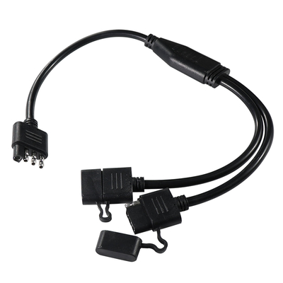 1.2 M longitud conductor de 3 vías y luz de separación de remolque arnés de cableado para remolque RV camión sistema de luz de cola LED