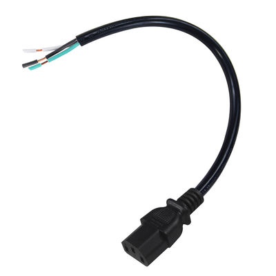 Cable de alimentación IEC C13 a cable pelado 10A 250V para PDU de servidor