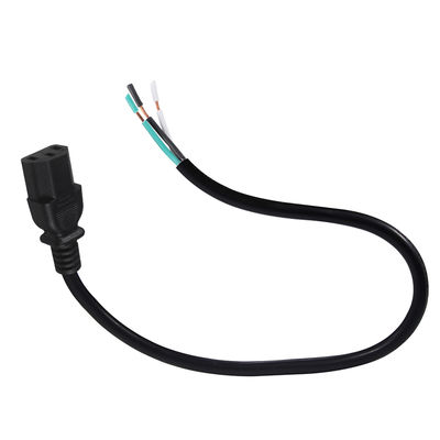 Cable de alimentación IEC C13 a cable pelado 10A 250V para PDU de servidor