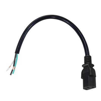 Cable de alimentación IEC C13 a cable pelado 10A 250V para PDU de servidor