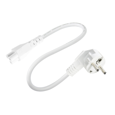 Cable de alimentación EU Plug a IEC C5 - Cable de CA europeo de 2 pines para adaptador de portátil, notebook, proyector, conector Cloverleaf de 2.5A 250V