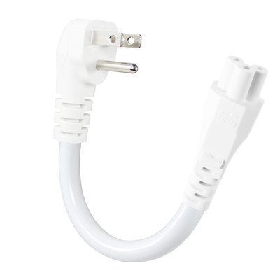 Cable de alimentación NEMA 5-15P a IEC C5 Cloverleaf - Cable de CA de 3 clavijas de EE. UU. para adaptador de portátil, notebook, impresora, 125 V 10 A