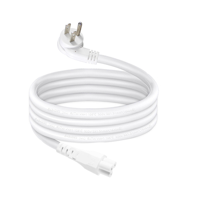 Cable de alimentación NEMA 5-15P a IEC C5 Cloverleaf - Cable de CA de 3 clavijas de EE. UU. para adaptador de portátil, notebook, impresora, 125 V 10 A