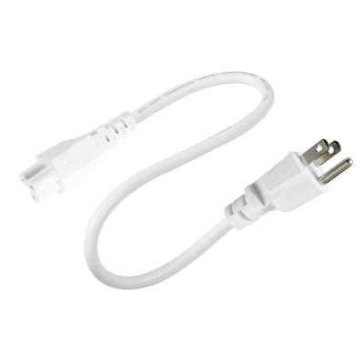 Cable de alimentación NEMA 5-15P a IEC C5 Cloverleaf - Cable de CA de 3 clavijas de EE. UU. para adaptador de portátil, notebook, impresora, 125 V 10 A
