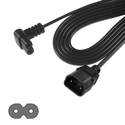 Cable de alimentación C7 a C18 en ángulo recto para electrodomésticos pequeños