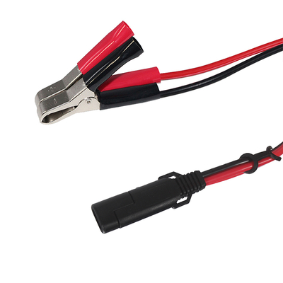 SAE a Alligator Clip Cable de batería con fusible en línea y interruptor - 12V de potencia de extensión de plomo para la energía solar, automotriz, bricolaje