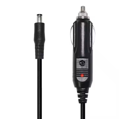 Cable de alimentación de encendedor de cigarrillos de automóvil de 12 V a DC5521 para GPS Dash Cam