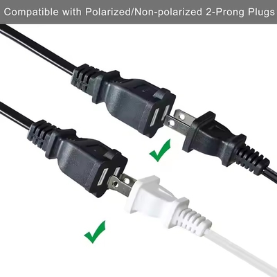 1-a-4 NEMA 1-15P Flat Plug Power Splitter - Ahorro de espacio 125V 15A Extensión de salida múltiple para el hogar / oficina