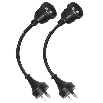 Cable de extensión de alimentación macho a hembra de 3 pines AU certificado por SAA